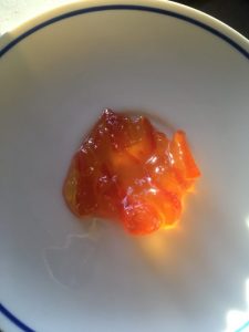 Marmalade looking jewel-like in the light